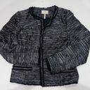 Laundry by Shelli Segal  SPAKLY BLUE & BLACK BLAZER Photo 0