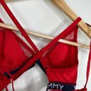 Tommy Hilfiger  Red Mesh Trim Triangle Bralette Bra Women's Size X-Small XS NWT Photo 3