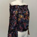 Free People Free Spirited Off The Shoulder Top Bell Sleeve Boho Floral Blouse XS Photo 12