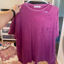 Free People Oversized Distressed Tshirt Photo 0