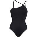 La Blanca  Black Goddess One-Shoulder One-Piece Swimsuit Women's Size 12 NWT Photo 8