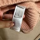 Victoria Beckham VICTORIA  Pale Pink Oversized Wool Funnel Neck Chunky Sweater L Photo 8