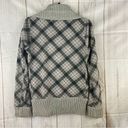 Daytrip Gray Plaid Cozy Flannel with Sweater Trim Jacket Size Medium Photo 2