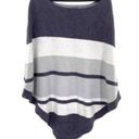 Barefoot Dreams  Grey Striped Ocean Breeze Poncho Photo 5