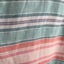 Krass&co Island  Linen Tank Dress Summer Travel Pastel color striped, Size XS Photo 3