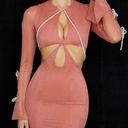 House Of CB NWOT   Miranda Rose Crystal Trim Cut out Mini Dress Size XS Photo 4