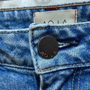 Alice + Olivia AO LA  Mid Rise Skinny Jeans Embroidered Size 24 Photo 3