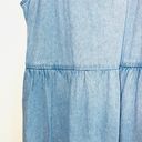 American Eagle 100% Cotton Light Wash Chambray Denim Mini Dress Photo 3