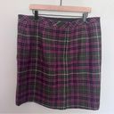 L.L.Bean  Wool Favorite Fit Plaid Skirt - Size 18 Photo 7