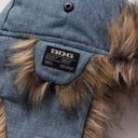 BDG Nylon Faux Fur Trapper Hat NWT - Denim Photo 2