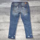 BKE Buckle Payton Distressed Crop Blue Jeans Womens 28 (M 31X26) Low Rise Photo 3