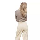 ZARA NEW‼️  CULOTTES HIGH WAISTED DRESS PANTS IN BEIGE Size M Photo 10