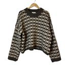 Madewell  Womens Sweater Aldridge Crop Pullover Sweater Chunky Knit XL Photo 1