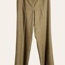 Lafayette 148  Brown Wool Houndstooth Pleated Trouser Pants Size 10 Photo 0