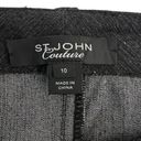 St. John  COUTURE Straight Leg Embellished Jeans in Black Women’s Size 10 Photo 7