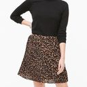 J.Crew  - Leopard Animal Print Lined Pleated Mini Skirt Size 2 100% Polyester. Photo 0