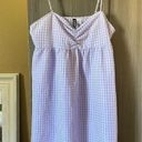 Divided  Lavender Gingham Print Babydoll Dress Photo 5