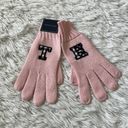 Tommy Hilfiger  Women’s pink Almond blossom Logo embroidered winter gloves Photo 3