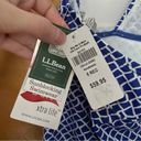 L.L.Bean  Blue White Patterned Halter Tankini Top Size 6 Photo 6