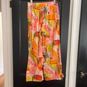 Haute Hippie NWT  Orange Pattern Wide Leg Pants Photo 3