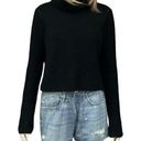 ALLSAINTS  Turtleneck Wool blend Cropped Sweater in Black size Small Photo 0