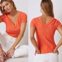 Pilcro  Sustainable Double V Ribbed Top Photo 1