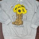 Simply Southern Bee Kind Grey Sweatshirt Size Medium Photo 0