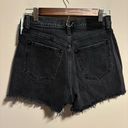 Abercrombie & Fitch NWT  Curve Love The Cutoff High Rise Black Shorts- Size 25 0 Photo 3