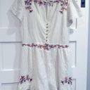 American Eagle  embroidered white romper Photo 2