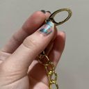 Petal Goldtone Daisy Keychain Metal Floral  Shaped Keyring Purse Clip Photo 2