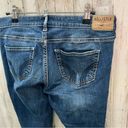 Hollister  Distressed Cuffed Skinny Cropped Jeans Mid Rise Photo 4