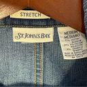 St. John’s Bay  vintage Y2K stretch peplum denim blazer jacket size M Photo 4