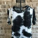 Caution to the Wind  Dress Small Black White Tie Dye Hi Low Hemline Boho … Photo 2