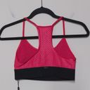 Koral  Pink Black Sports Bra S Textured Racerback New with Tags (NWT) Photo 1