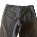 Cache  Womens 10 Vintage Black Cropped Mid Rise Zipper Detail Slacks Pants Photo 3