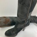 Donald Pliner  Diallo tall boots black, brown hi heel leather suede size 8 Photo 7