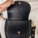 Forever 21 Black Leather Crossbody Purse Photo 1