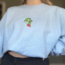 Nintendo Yoshi Super Mario Embroidered Crewneck Sweatshirt Photo 1