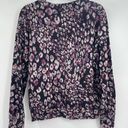 Peyton Jensen Evereve  long sleeve black floral sweatshirt top size small Photo 5