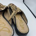 Sam Edelman  Linnie Leopard Animal Print leather Horsebit Mules Loafers size 8 Photo 7