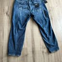 Silver Jeans NWT  Boyfriend Mid Rise Jeans Sz 20 Dark Wash Distressed Photo 15