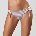 ONIA  Erica Rainbow Stripe Side Tie Bikini Bottom Large NWT Photo 1