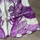 Farm Rio NWOT  Linen Womens Maxi Purple Floral Skirt Size XS Pocket Side Zipper Photo 4