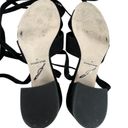 Brian Atwood  B-Astor Black Nubuck Ankle Wrap Block Heel Sandals Photo 9