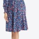 Draper James  Kitty Dress Womens 3XL Blue Multicolor Ditsy Floral Soft Stretchy Photo 0