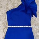 Jovani Size 00 Royal Blue One shoulder Ruffled Gown Photo 3