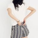 Madewell  Pull-On Shorts In Evelyn Stripe Size L Photo 2