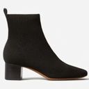 Everlane  The Glove Rib Knit Ankle Sock Boot 11 ReKnit Black Block Heel Photo 0