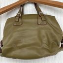 Tommy Hilfiger  Shoulder Bag Olive Green Leather Vintage 90s Y2K Lined Purse Photo 4