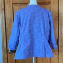 Dress Barn  Purple Blazer Woman’s Size 2X Lavender Floral Vintage Jacket Photo 3